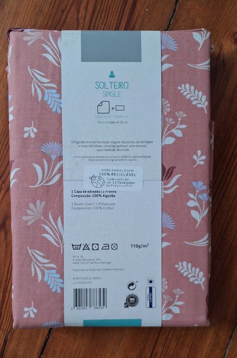 Capa edredão + fronha Kasa 90cm