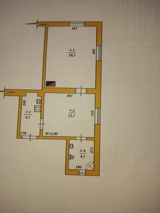 Продаємо 1 к квартиру з ділянкою у Сваляві  Закарпатської