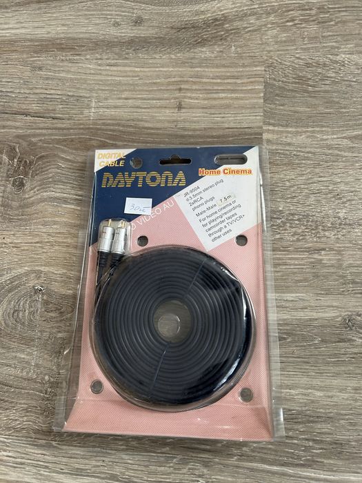 Kabel Daytona M.Jack 2 RCA / nowy/ dług. 7,5 m