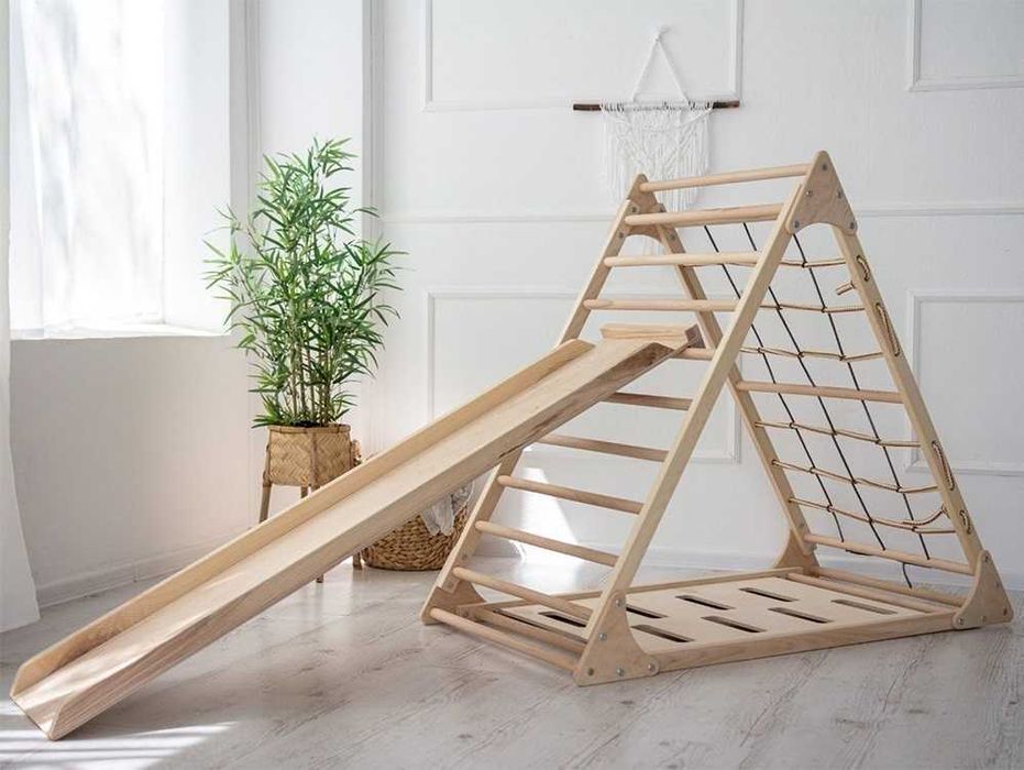 Спортивний комплекс Шведська стінка Тренажер для дітей Лазанка 3 в 1