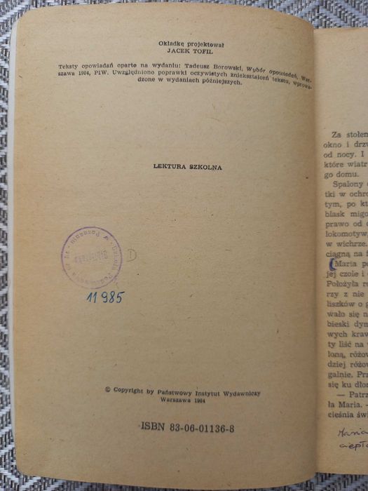 Wybór opowiadań Tadeusz Borowski