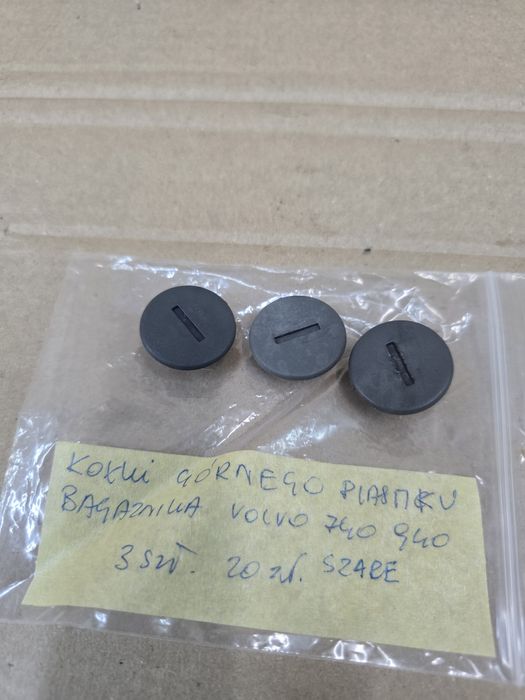 Kołki Spinki plastiku górnego bagażnika volvo 745/945 SZARE