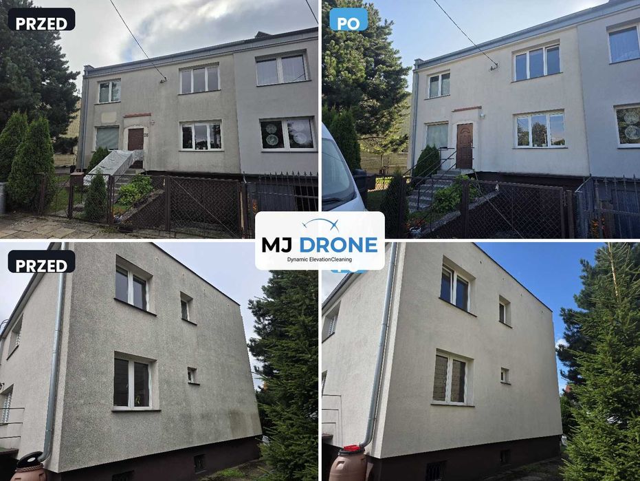 Mycie Elewacji Dronem Gdańsk | ABZ C10 | od 500 zł | Bezpłatna wycena
