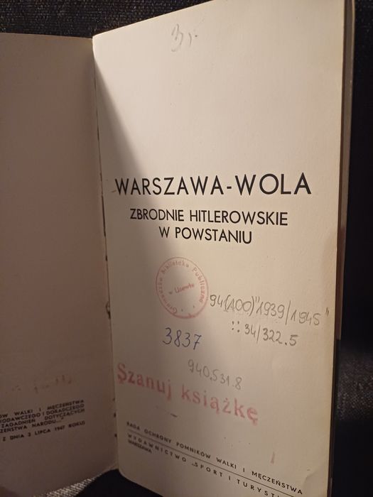 Warszawska - Wola Zbrodnie Hitlerowskie w Powstaniu