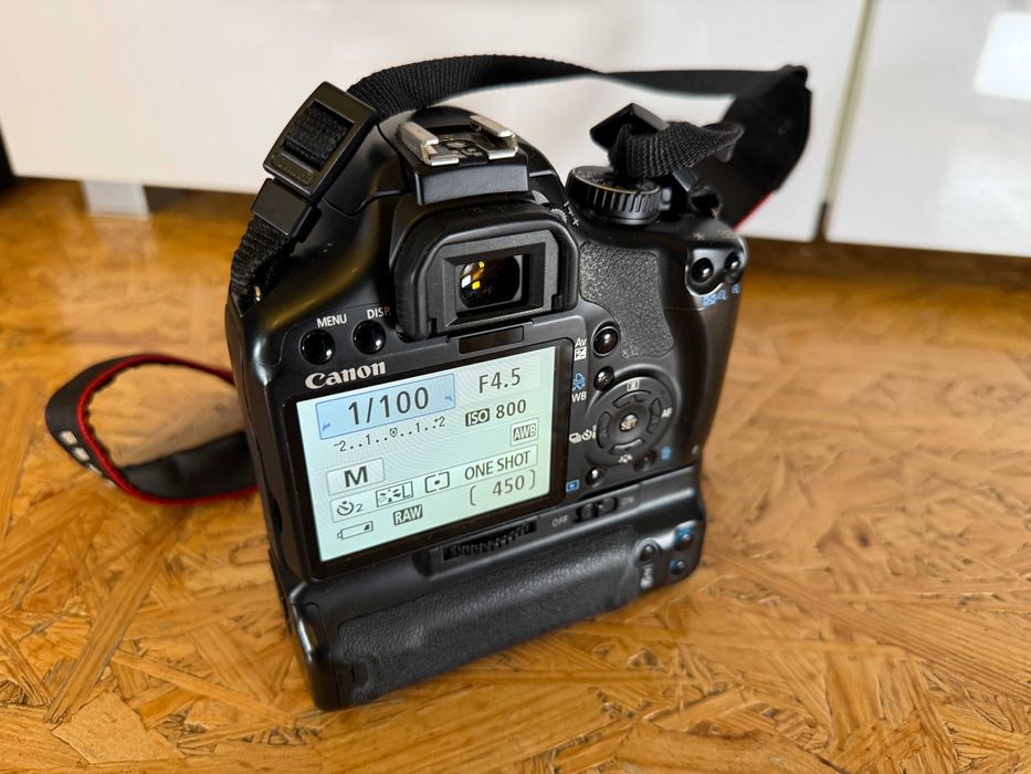 Canon 450D + Kit 18-55m + 50mm 1.8 + akcesoria