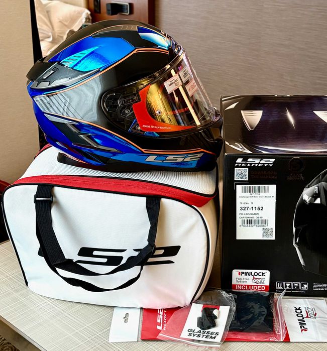 Capacete NOVO LS2 Challenger Carbon/Kevlar (40% DESCONTO) Tam S