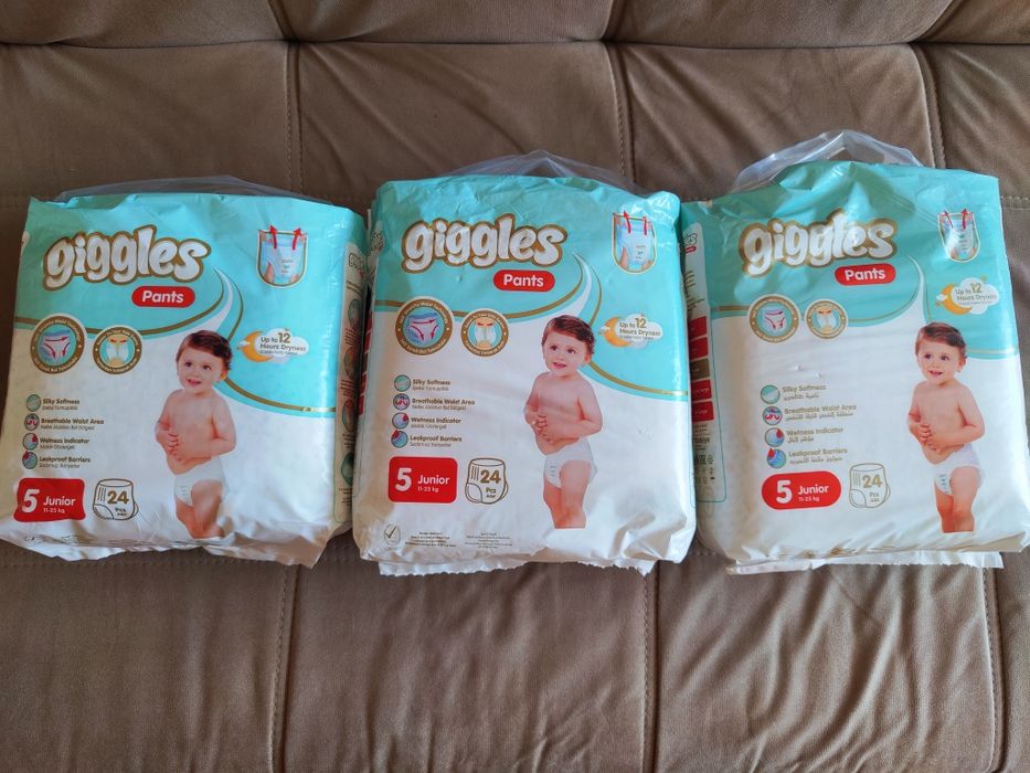 Памперсы-трусики , размер 5