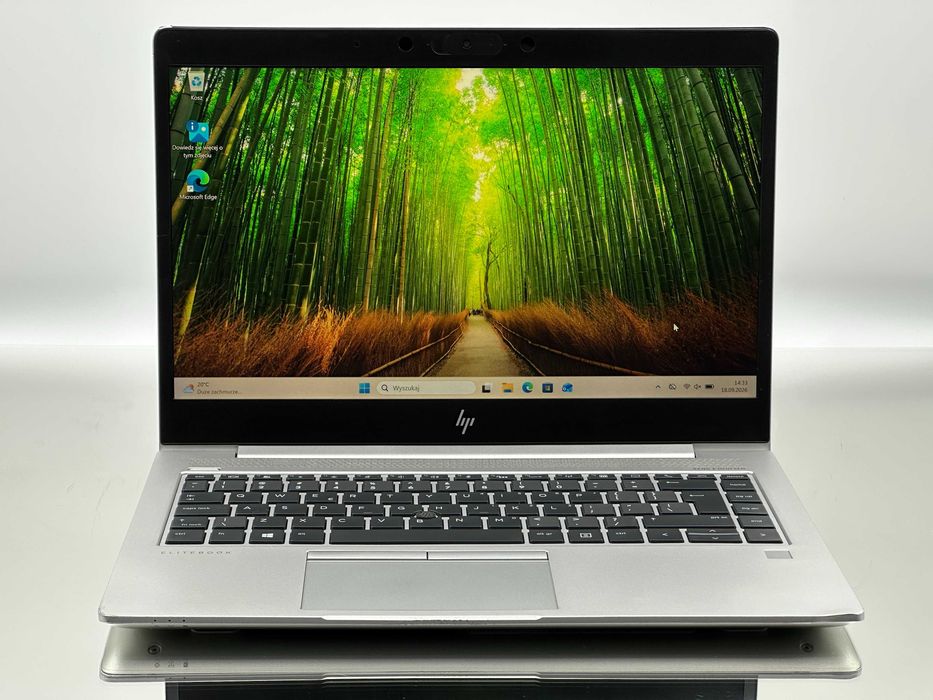 Poleasingowy Laptop HP 14 cali FHD 745 G6 AMD Ryzen 5 Pro 16GB RAM 256GB SSD Windows 11 Pro Aluminium