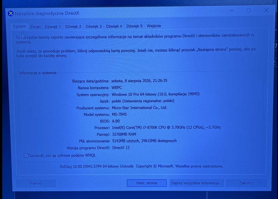 komputer pc windows 10 pro