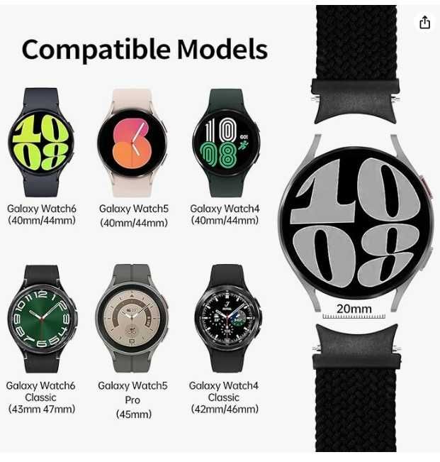 Kytuwy nylonowy pasek do zegarka Samsung Galaxy Watch wielokolorowy