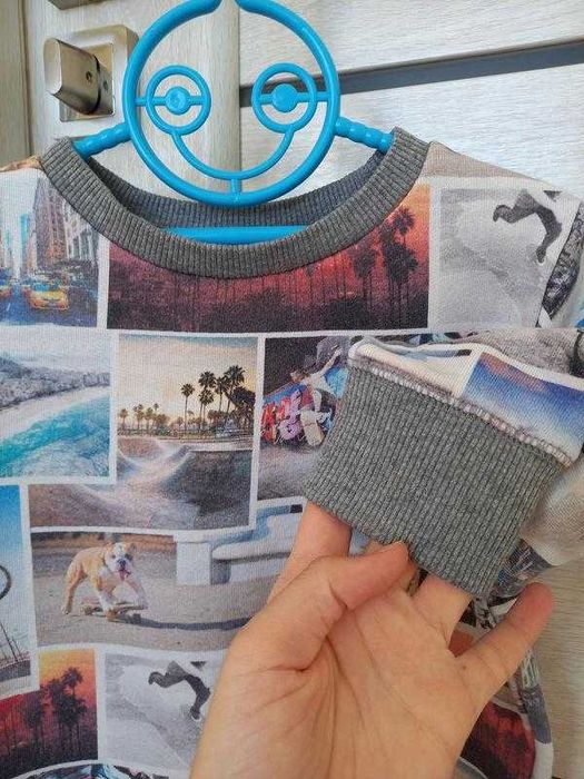 Толстовка спортивна кофта худі на флісі світшот свитшот H&m 2-3-4 роки