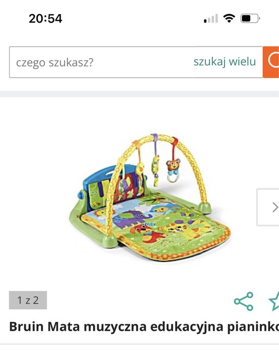Mata edukacyjna BRUIN z pianinkuem