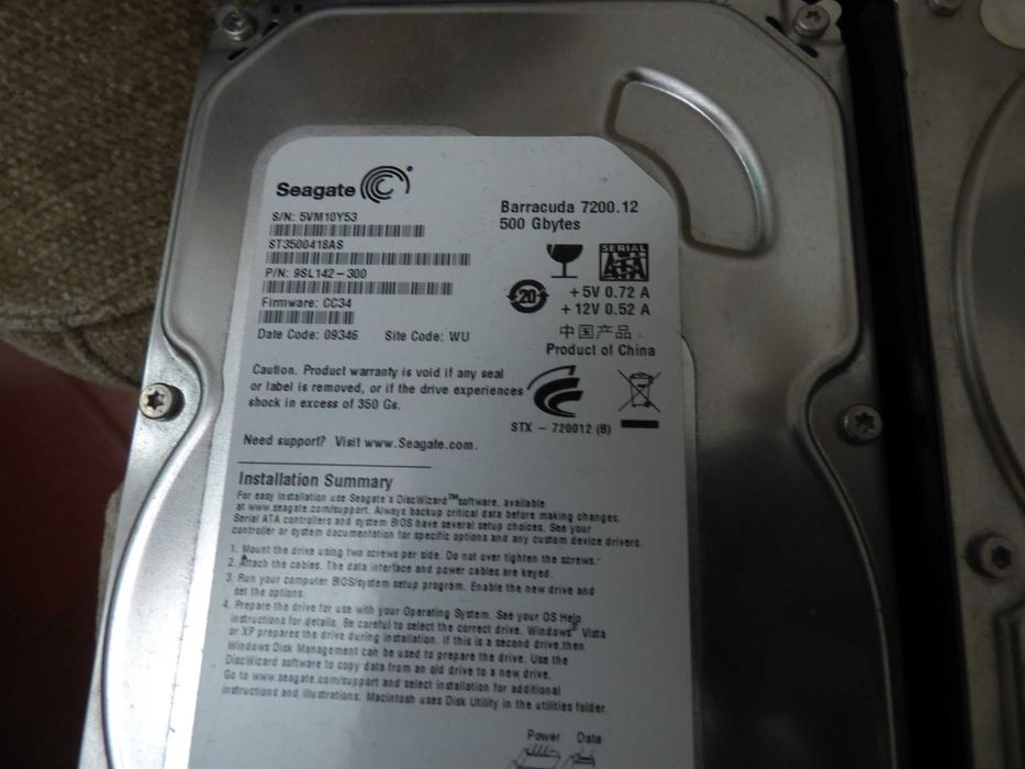 Several HDDs Ranging from 80 to 500 GB64741315141634123
