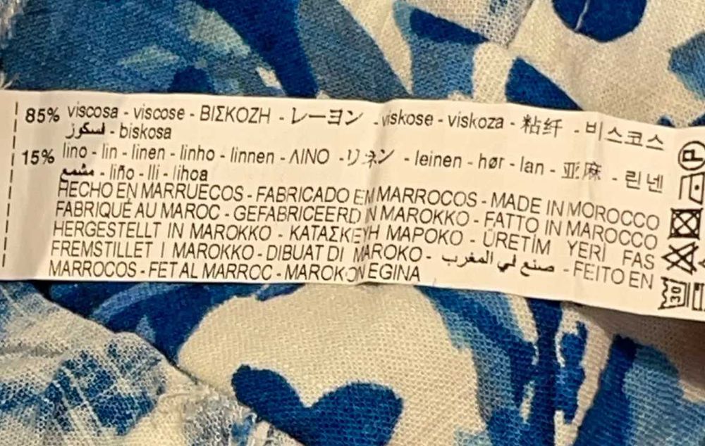 Zara kombinezon w kwiaty LEN, L XL