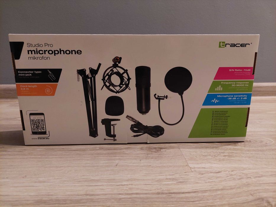 Mikrofon pojemnościowy Studio Pro Tracer (jak nowy)