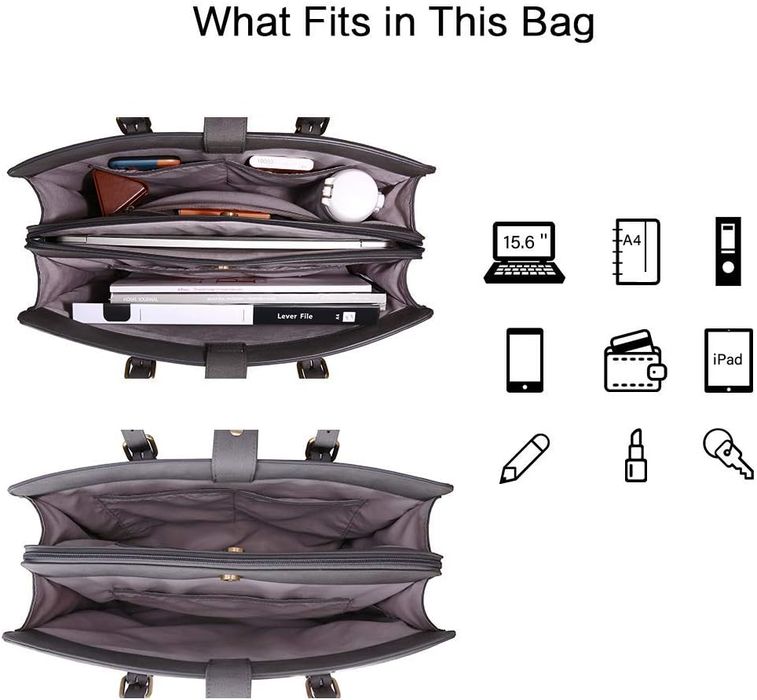 ECOSUSI Teczka na dokumenty Damska torebka z PU Leather