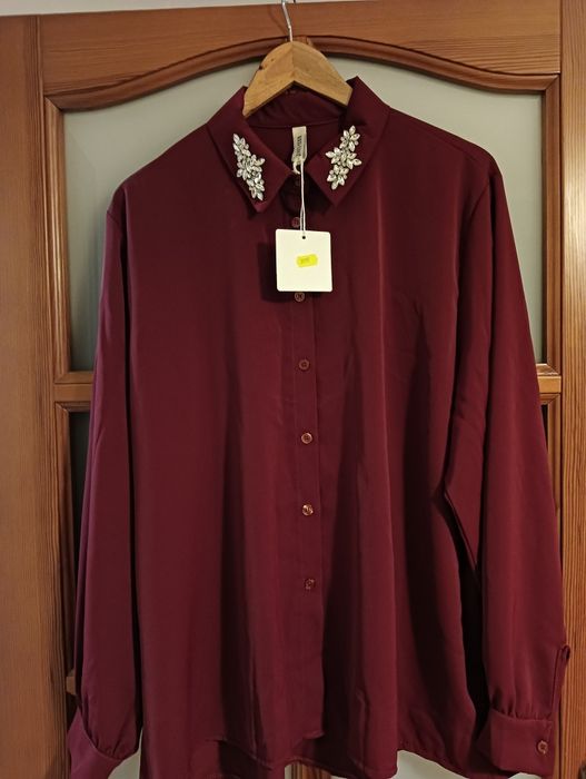 Koszula rozmiar XXL 46 48 burgund