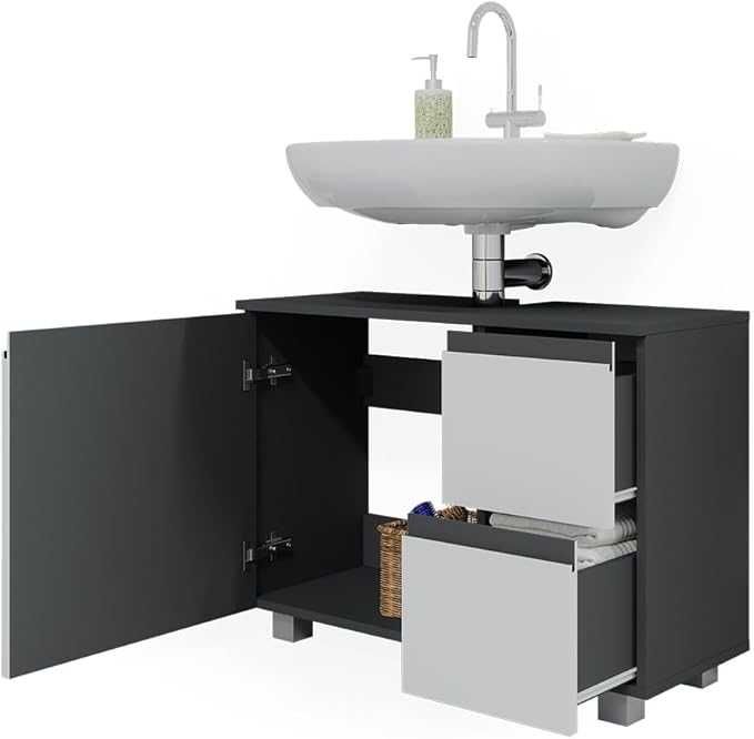 Szafka łazienkowa Vicco  Biały/Antracyt, 80 x 60.8 cm