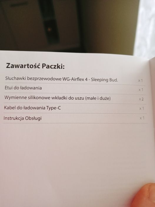 Słuchawki AIRFLEX 4, nowe nieużywane