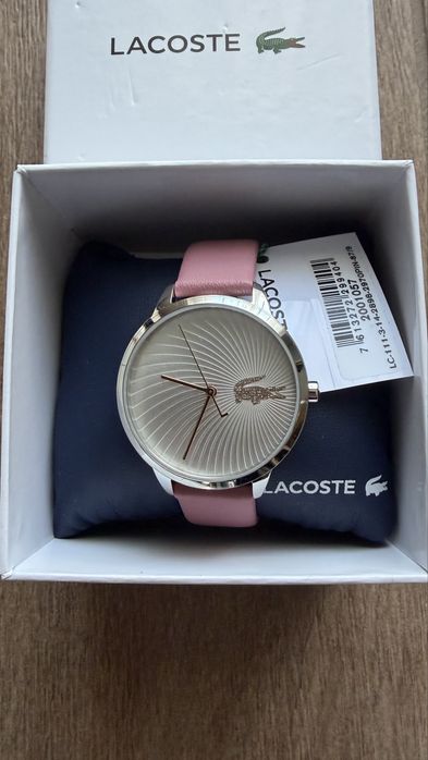 NOWY Damski Zegarek Lacoste Lexi 2001057 | Różowy Pasek / Złoty Krokodyl