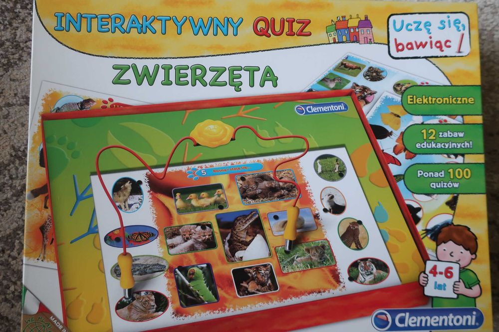 Interaktywny quiz zwierzęta Clementoni
