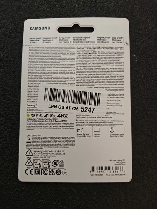 Карта пам'яті Samsung microSD Express P9 256GB Nintendo Switch 2