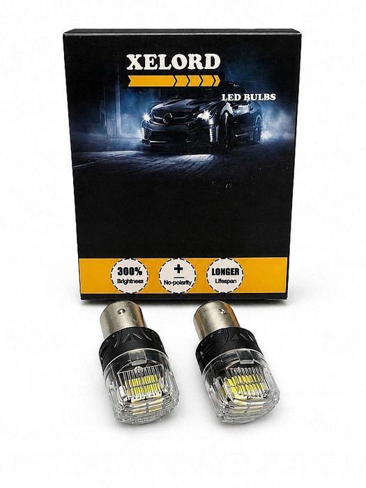 Żarówki LED 1157 BAY15D Xelord 6000K Zimna Biel Stop Pozycyjne 12V-24V