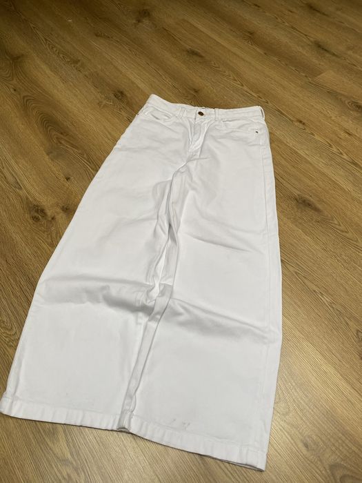 Жіночі джинси білого кольору/джинсы/штаны/sk8/rap/zara/luxury/