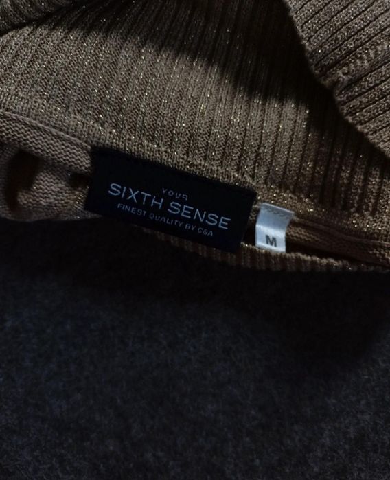 Sweter ( golf) jedwab+ brokat C&A