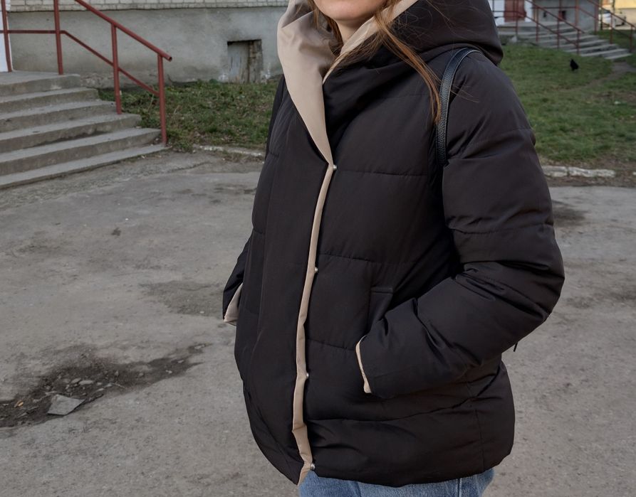 Курточка зимова двостороння.