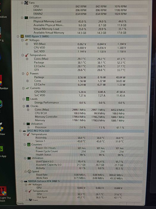 Ryzen 5 5600g rtx3060ti,16ram,512m2,solidny zestaw dla gracza.
