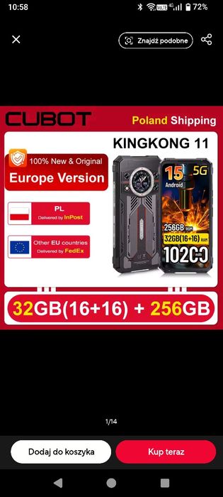 Smartfon 5G CUBOT 11