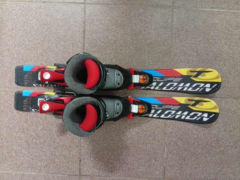Komplet narty dziecięce Salomon 70 cm plus buty dalbello 17,5 cm