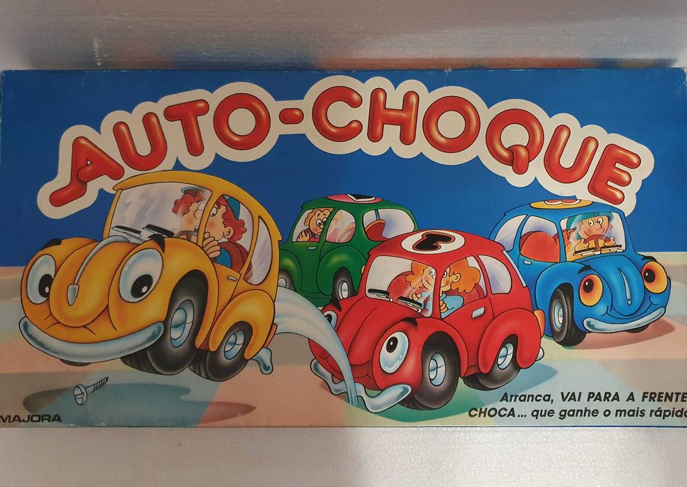 Jogo de tabuleiro vintage - AUTO CHOQUE - Majora - completo - Anos 80