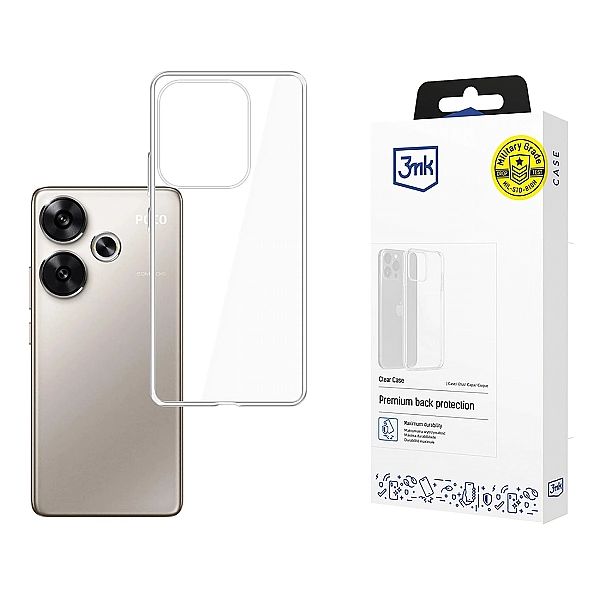 Etui 3mk Clear Case na Xiaomi Poco F6 - przezroczyste