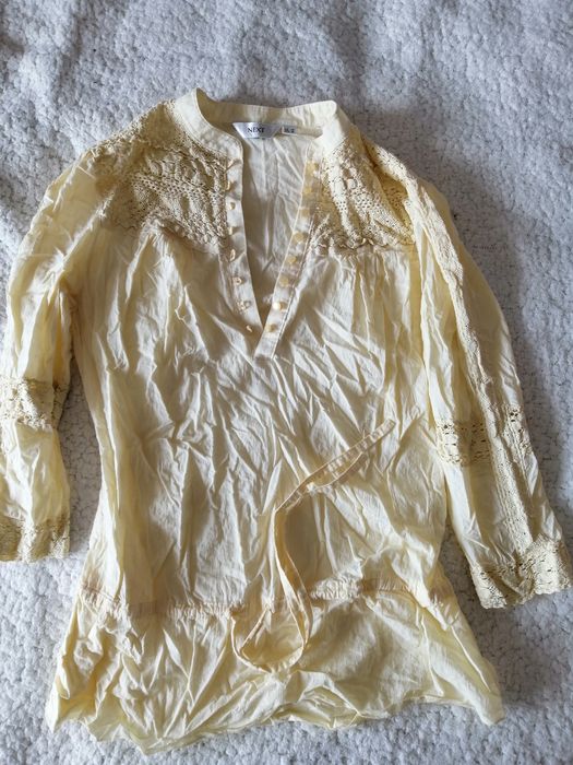 Koszula przewiewna, bluzka elegancka na codzień z koronką