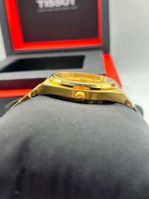Tissot PRX 40 mm Gold Quartz zegarek swiss quartz