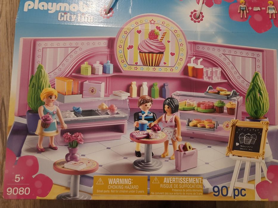 Playmobil kawiarnia + gazetki