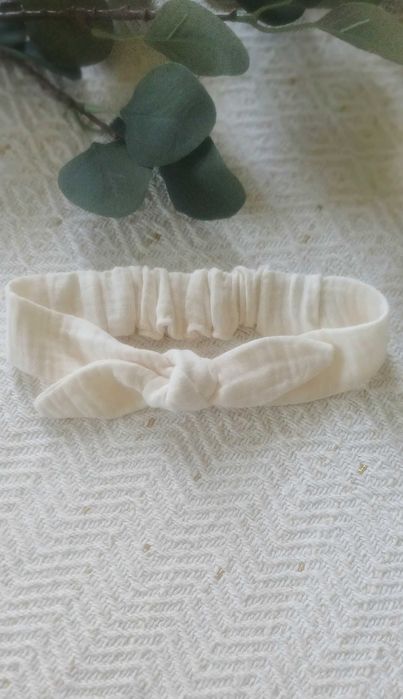 zestaw 2 szt opaska pin up wiosna muślin bawełna