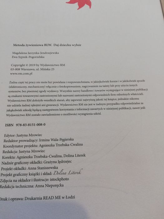 Książka "Metoda żywieniowa BLW. Daj dziecku wybór"