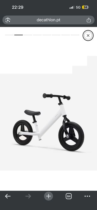 Bicicleta equilibrio criança