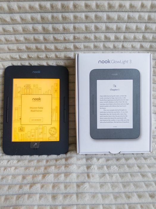 Nook Glowlight 3/4 електронна книга тепле світло книжка
