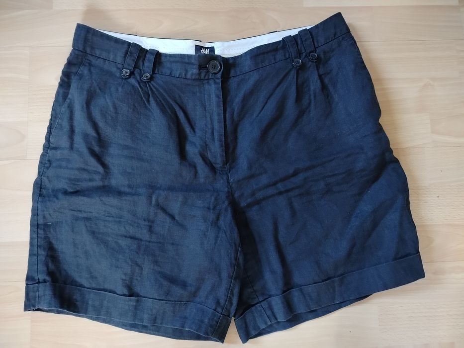 Ładne Duże Spodenki H&M Len 44 stan idealny