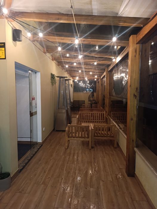 Lote de candeeiros e decoração