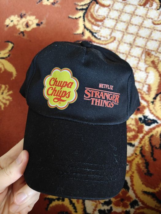 Nowa czarna  czapka z daszkiem Stranger Things Chupa Chups