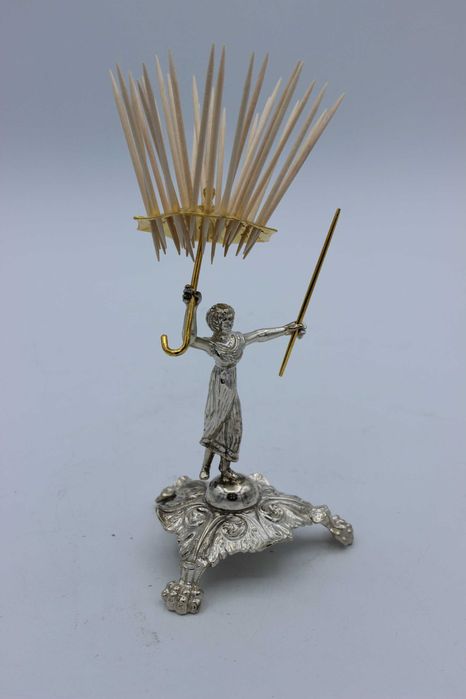 Belíssimo Par de Candelabros antigos de 5 Lumes em prata