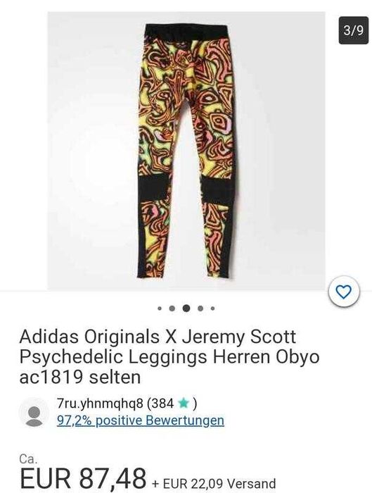 Спортивные брюки штаны легинсы оригинал  Adidas & jeremy scott л