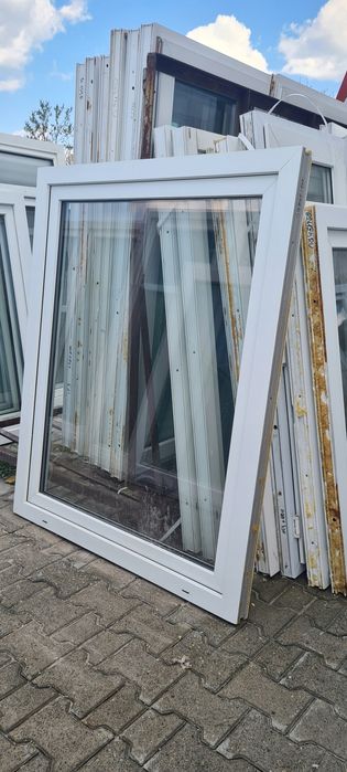 OKNA KacprzaK OKNO PCV 112X138 Używane Plastikowe Białe Lider Okna OLX
