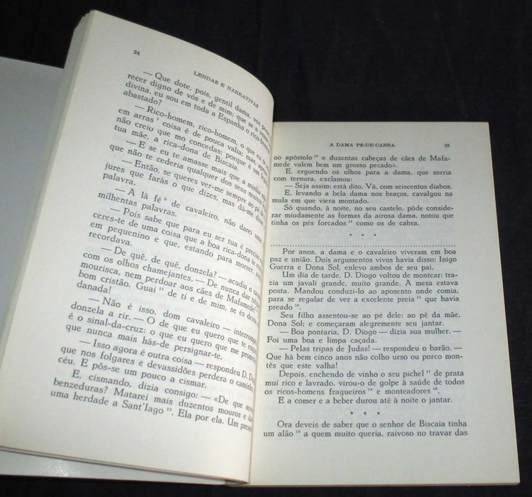 Livro Trechos Seleccionados das Lendas e Narrativas de Herculano