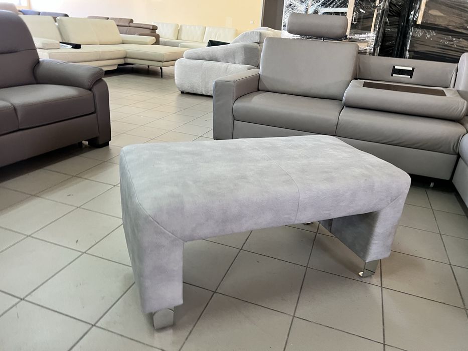 Новий пуфік тканина світло сірий